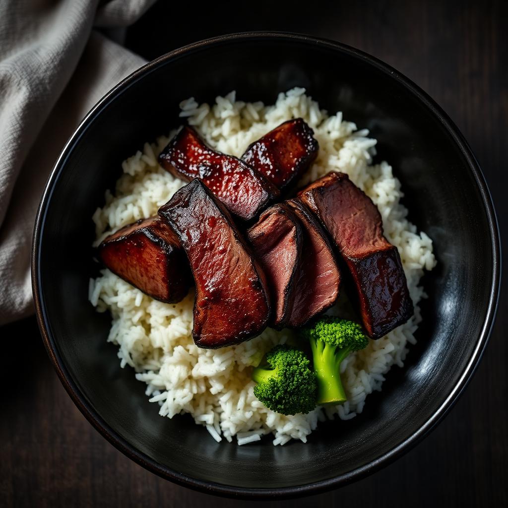 Lean Beef Rice & Broccoli Bowl