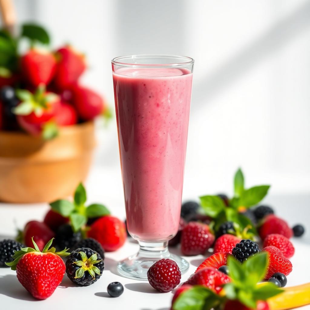 Berry Whey Protein Smoothie