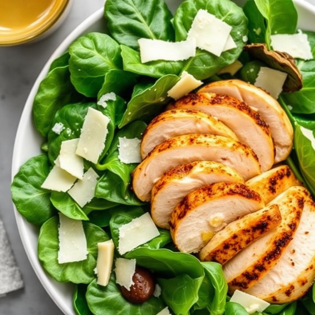 High-Protein Chicken Caesar Salad