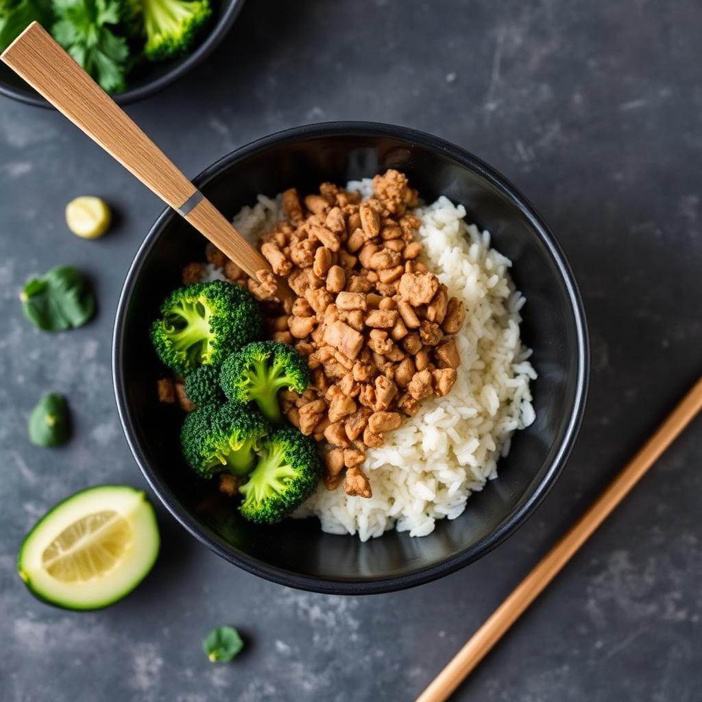 Ground Turkey Rice & Broccoli Bowl